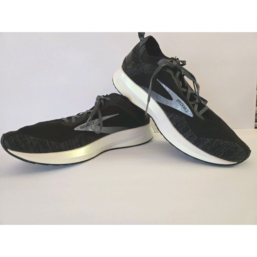Brooks Levitate 4 Running Shoes Men's 14 Black And Pearl White ECU,  No Insole